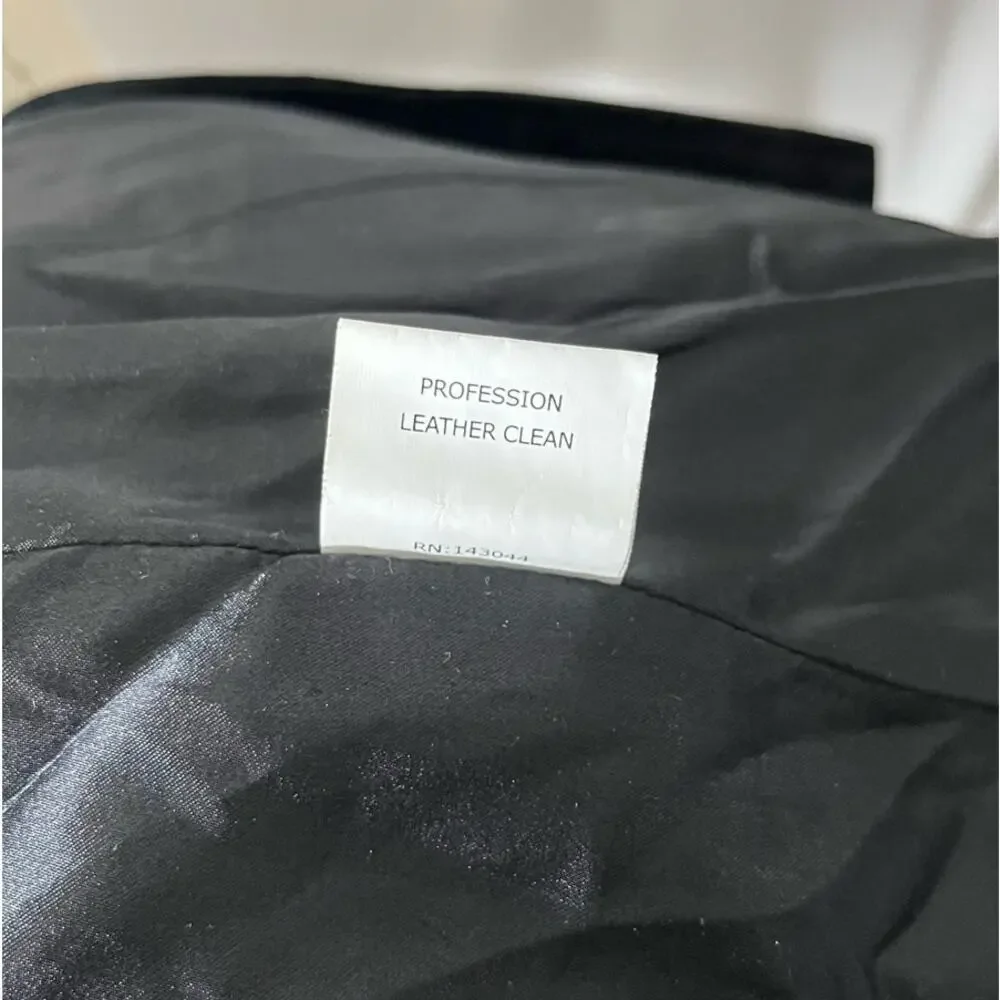 Bagatelle Black Suede Moto Biker Jacket Size 12 (Fits like a US 8) Rocker